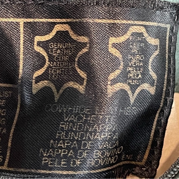 Vintage Angelo Litrico Authentic Dark Green Cowhide Leather Bomber Jacket Sz L - Picture 13 of 13